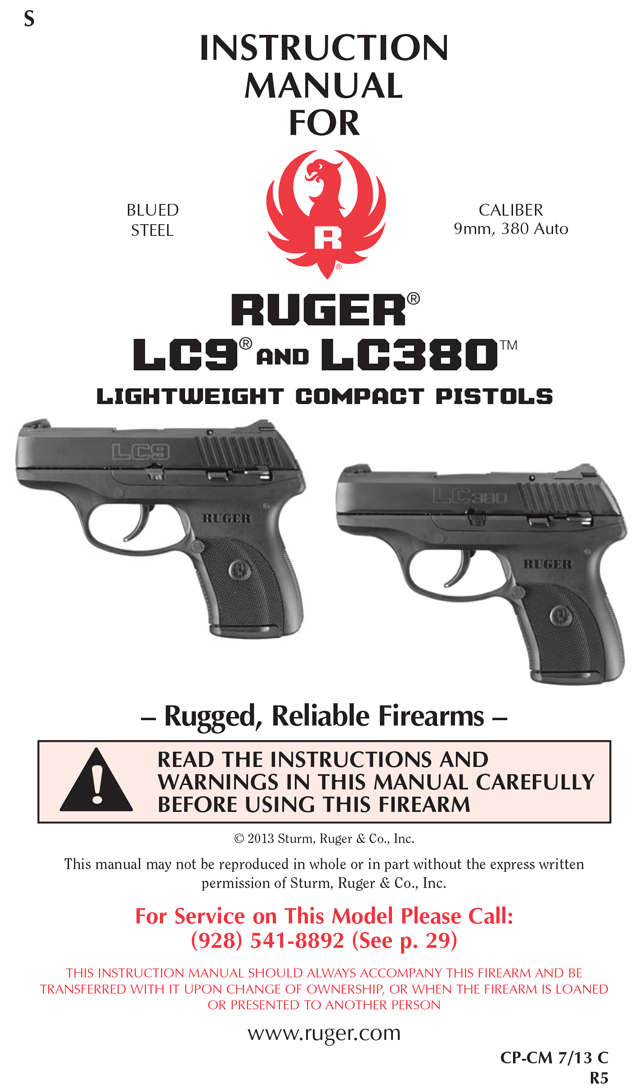Ruger LC9 Owner's Manual